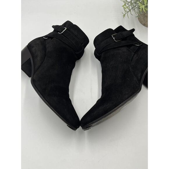Saint Laurent Blake Jodhpur Womens Black Suede Ankle Bootie Sz IT 36/ US 5.5 - Picture 12 of 16